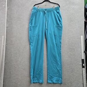 Mandala Women Scrub Pants T-M Blue Equa-Tek Drawstring‎ 33"
